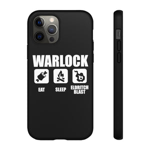 WARLOCK Eat Sleep Eldritch Blast - iPhone & Samsung Tough Cases