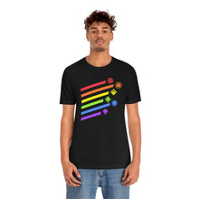 Load image into Gallery viewer, Flying Dice Rainbow - DND T-Shirt