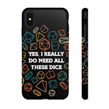 Load image into Gallery viewer, Yes I Really Do Need All These Dice Retro - Tough Phone Case (iPhone, Samsung, Pixel)