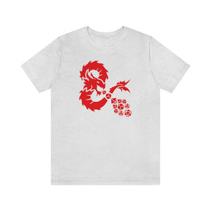 Ancient Dragon Red Dice Flame - DND T-Shirt