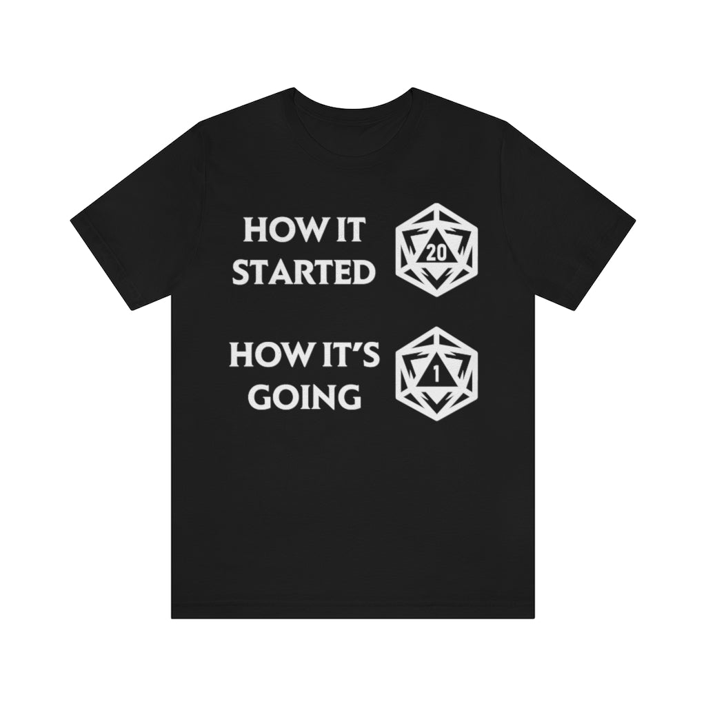 How it started How it's going - DND T-Shirt