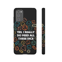 Load image into Gallery viewer, Yes I Really Do Need All These Dice Retro - Tough Phone Case (iPhone, Samsung, Pixel)