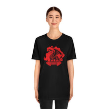Load image into Gallery viewer, Dungeon Dragon Gate Smoke Red - DND T-Shirt