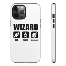 Load image into Gallery viewer, WIZARD Eat Sleep Fireball - iPhone &amp; Samsung Tough Cases