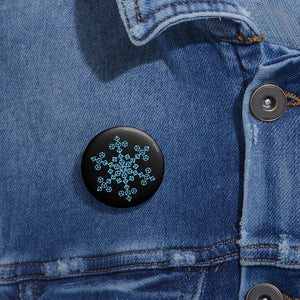 Dice Snowflake - Pin Button