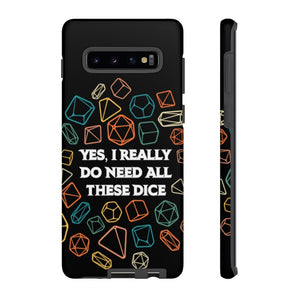 Yes I Really Do Need All These Dice Retro - Tough Phone Case (iPhone, Samsung, Pixel)