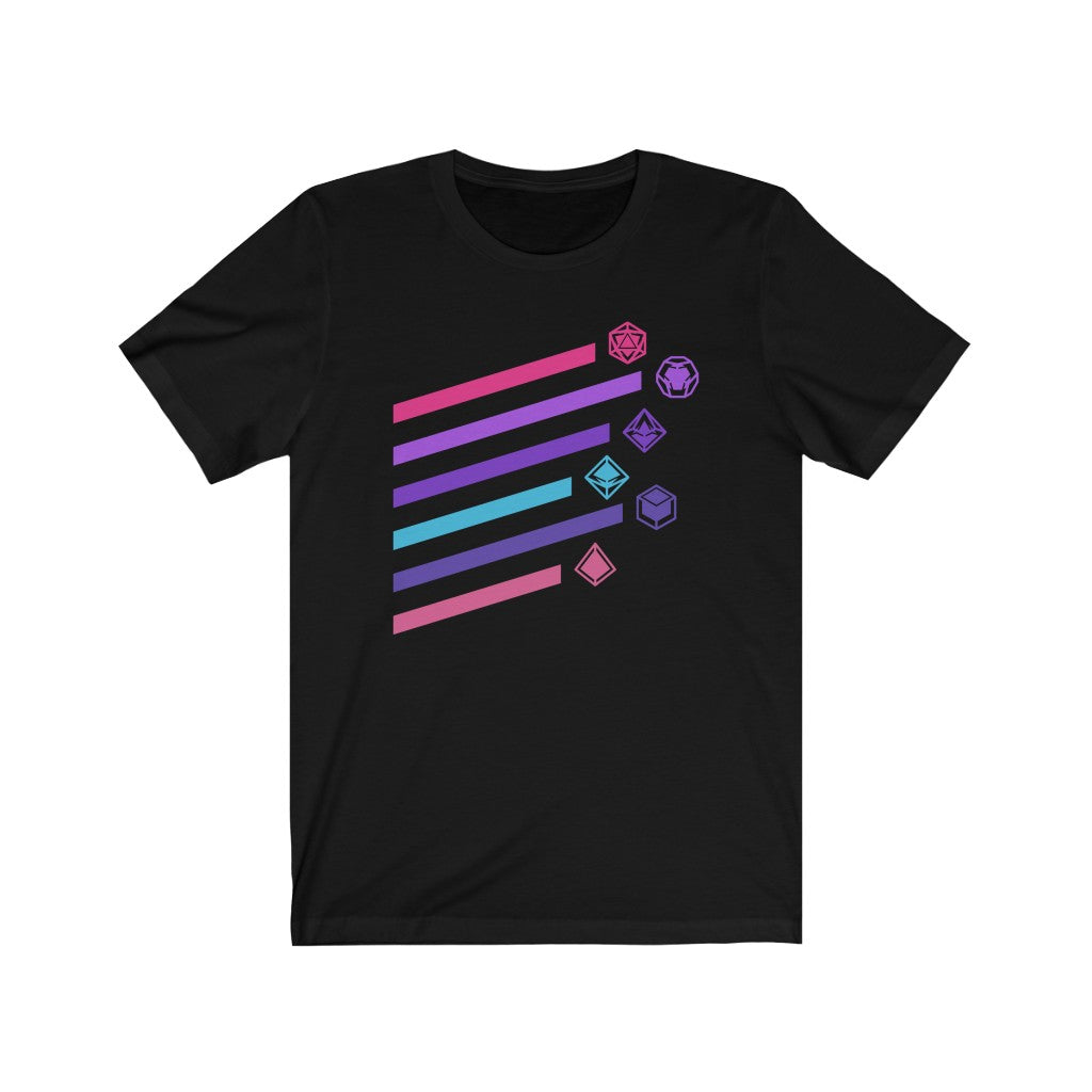 Cyberpunk Dice Rainbow - DND T-Shirt