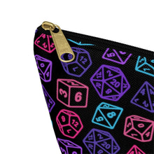 Load image into Gallery viewer, Cyberpunk Polyhedral Numbers - Dice Bag