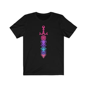 Cyberpunk Dice Sword - DND T-Shirt