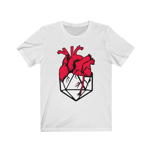 D20 Heart R/B - DND T-Shirt