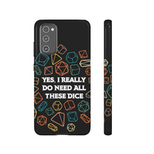 Load image into Gallery viewer, Yes I Really Do Need All These Dice Retro - Tough Phone Case (iPhone, Samsung, Pixel)