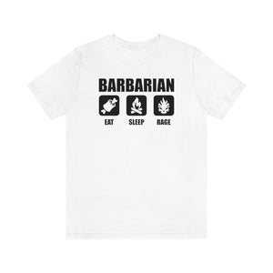 BARBARIAN Eat Sleep Rage - DND T-Shirt