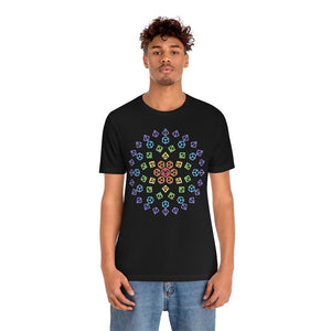 Orb Rainbow Polyhedral Dice - DND T-Shirt