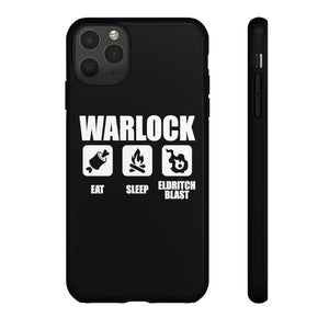 WARLOCK Eat Sleep Eldritch Blast - iPhone & Samsung Tough Cases