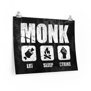 MONK Eat Sleep Strike - Poster