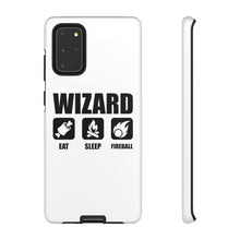 Load image into Gallery viewer, WIZARD Eat Sleep Fireball - iPhone &amp; Samsung Tough Cases