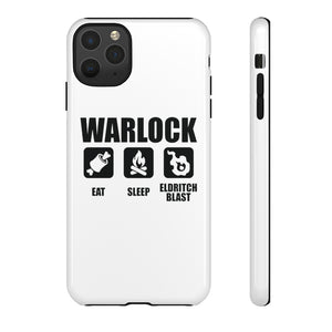 WARLOCK Eat Sleep Eldritch Blast - iPhone & Samsung Tough Cases