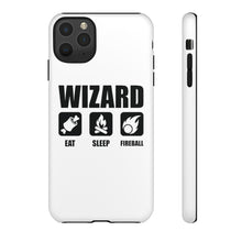 Load image into Gallery viewer, WIZARD Eat Sleep Fireball - iPhone &amp; Samsung Tough Cases