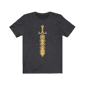 Gold Dice Sword - DND T-Shirt