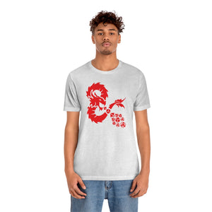 Ancient Dragon Red Dice Flame - DND T-Shirt