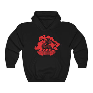 Dungeon Dragon Gate Smoke Red - Hooded Sweatshirt