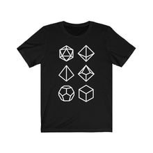 Load image into Gallery viewer, Polyhedral Dice Icons - DND T-Shirt