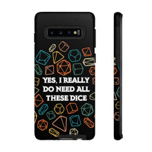 Load image into Gallery viewer, Yes I Really Do Need All These Dice Retro - Tough Phone Case (iPhone, Samsung, Pixel)