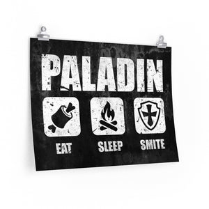 PALADIN Eat Sleep Smite - Poster