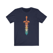 Load image into Gallery viewer, Retro Dragon Dice Sword - DND T-Shirt