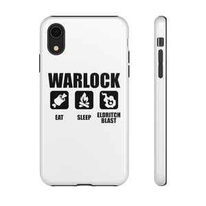 WARLOCK Eat Sleep Eldritch Blast - iPhone & Samsung Tough Cases