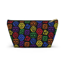 Load image into Gallery viewer, Rainbow Polyhedral Numbers - Dice Bag