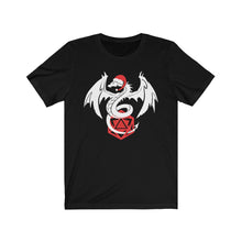 Load image into Gallery viewer, Santa Dragon D20 - DND T-Shirt