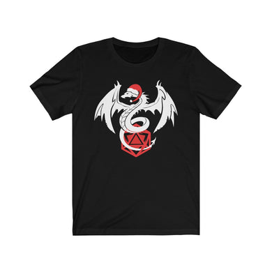 Santa Dragon D20 - DND T-Shirt