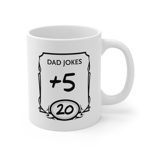 Dad Jokes +5 - Double Sided Mug