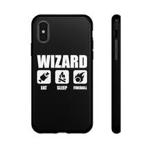 Load image into Gallery viewer, WIZARD Eat Sleep Fireball - iPhone &amp; Samsung Tough Cases