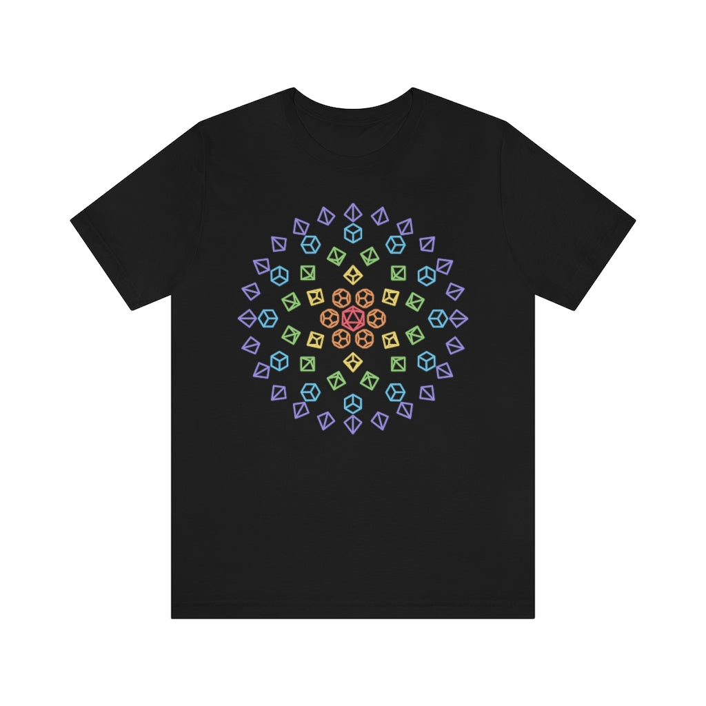 Orb Rainbow Polyhedral Dice - DND T-Shirt