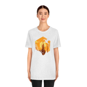 Sunset Spires Dragon Castle - Premium T-Shirt