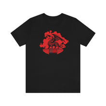 Load image into Gallery viewer, Dungeon Dragon Gate Smoke Red - DND T-Shirt