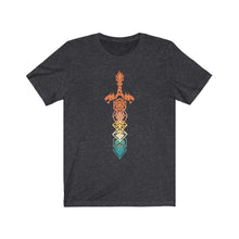 Load image into Gallery viewer, Retro Dragon Dice Sword - DND T-Shirt