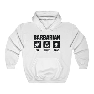 BARBARIAN Eat Sleep Rage - Hooded Sweatshirt