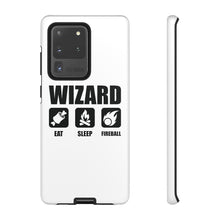 Load image into Gallery viewer, WIZARD Eat Sleep Fireball - iPhone &amp; Samsung Tough Cases