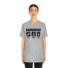 Load image into Gallery viewer, BARBARIAN Eat Sleep Rage - DND T-Shirt