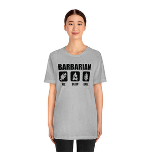 BARBARIAN Eat Sleep Rage - DND T-Shirt