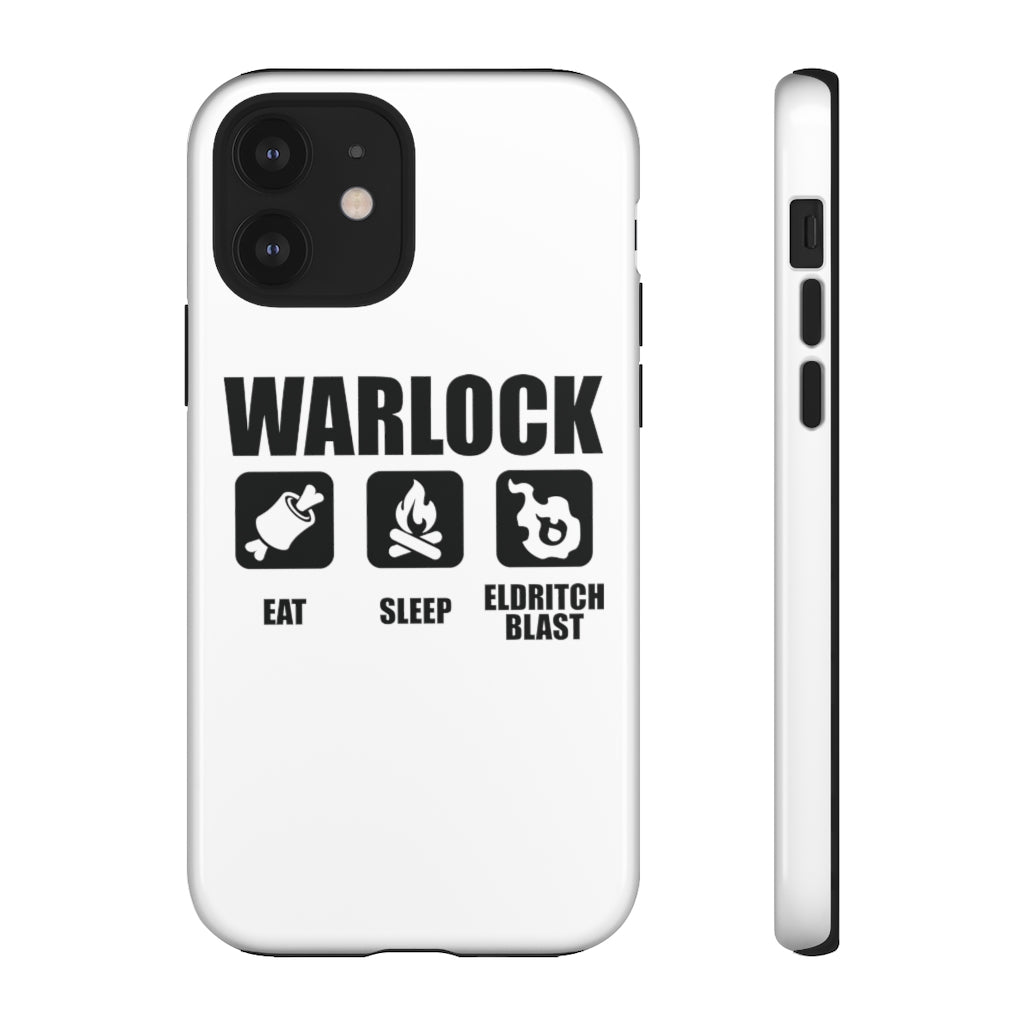 WARLOCK Eat Sleep Eldritch Blast - iPhone & Samsung Tough Cases