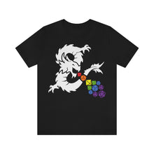 Load image into Gallery viewer, Ancient Dragon Rainbow Dice - DND T-Shirt