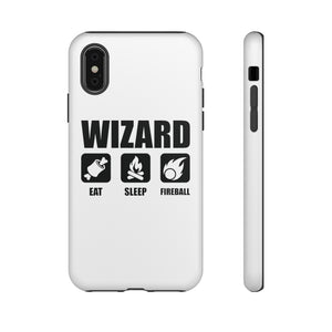 WIZARD Eat Sleep Fireball - iPhone & Samsung Tough Cases