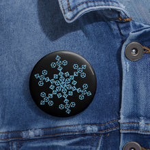 Load image into Gallery viewer, Dice Snowflake - Pin Button