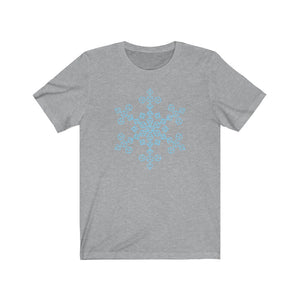 Snowflake Blue Polyhedral Dice - DND T-Shirt