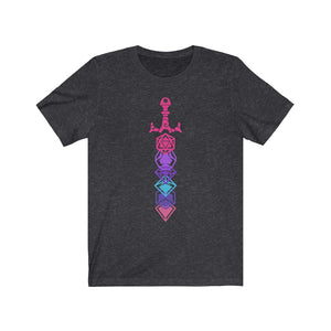 Cyberpunk Dice Sword - DND T-Shirt