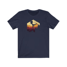 Load image into Gallery viewer, Autumn Sunset Dragon Castle - DND T-Shirt